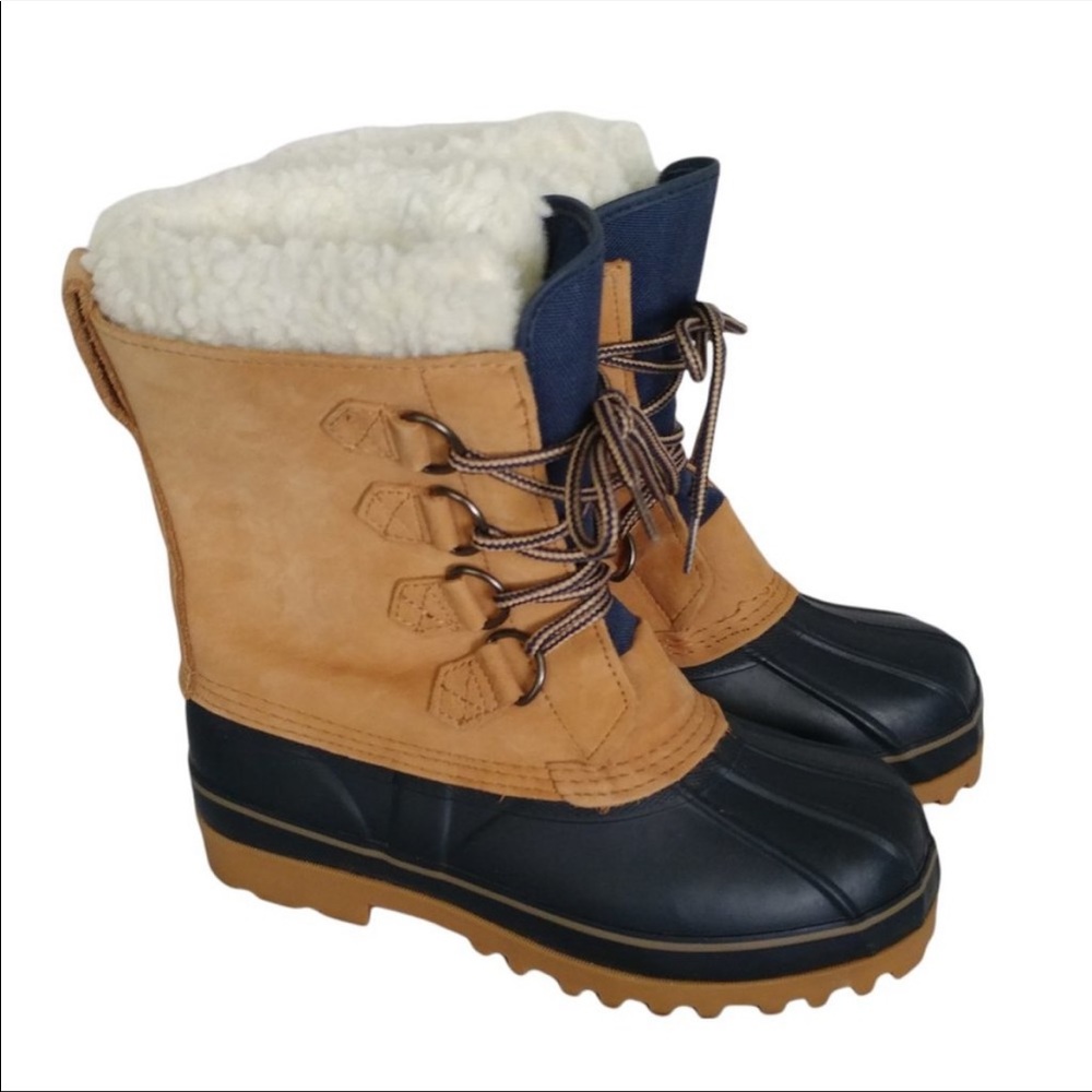 Land's End women's size 8 duck boots thinsulate lined winter snow rain NEW